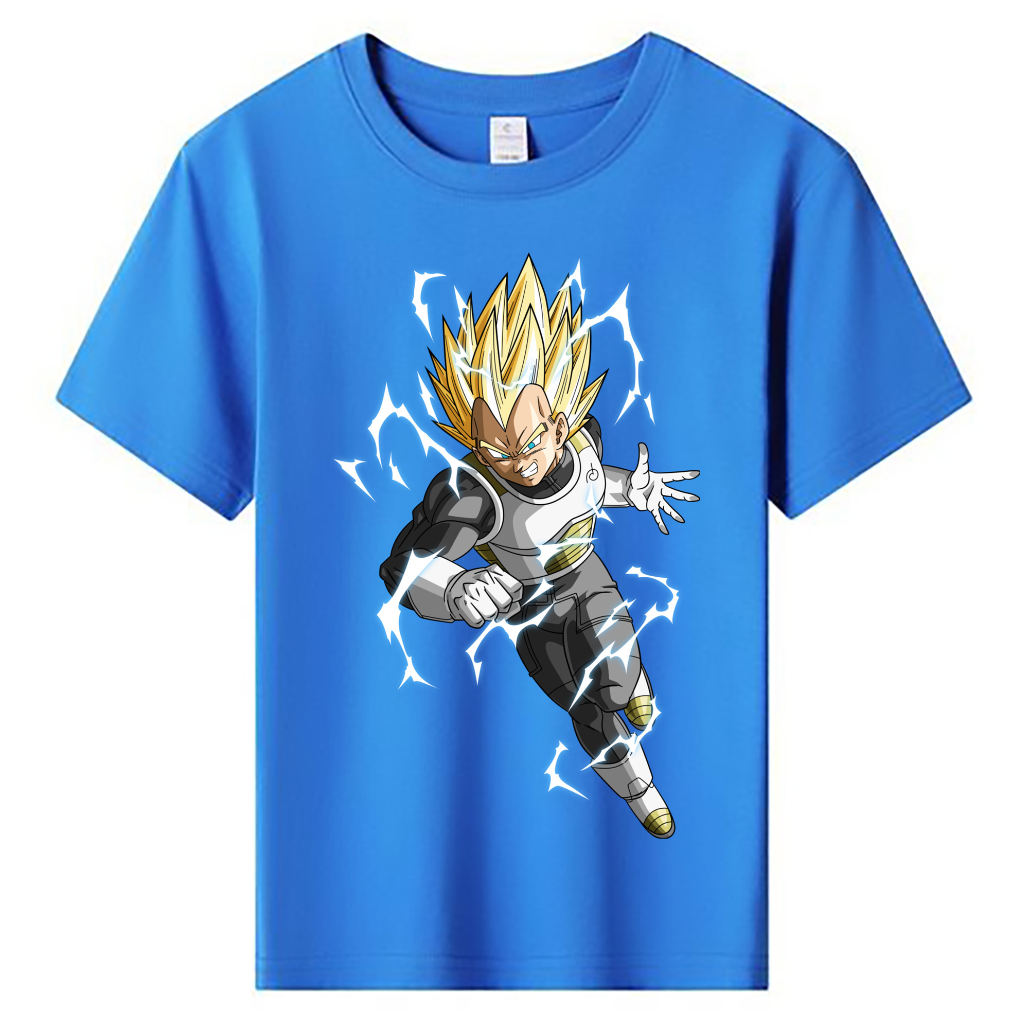 （画像用） ドラゴンボール ベジータ四世（Bejīta Yonsei）DRAGON BALL Vegeta IV 綿100％キッズTシャツ（フロントプリント）